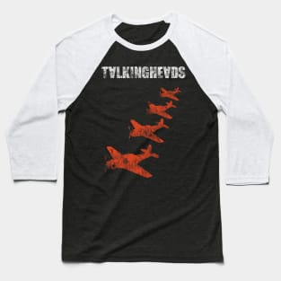 Talking Heads Planes - distressed Baseball T-Shirt